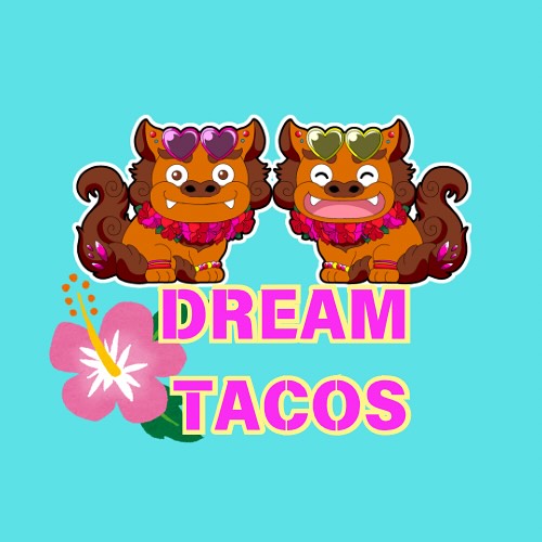 新店舗オープンに向けて、アイコンも新しくしました♪♪

新しいDREAMTACOSのキャラクターはオリジナルの日焼けシーサー
可愛くてお気に入りです！

よろしくお願いいたします🤗